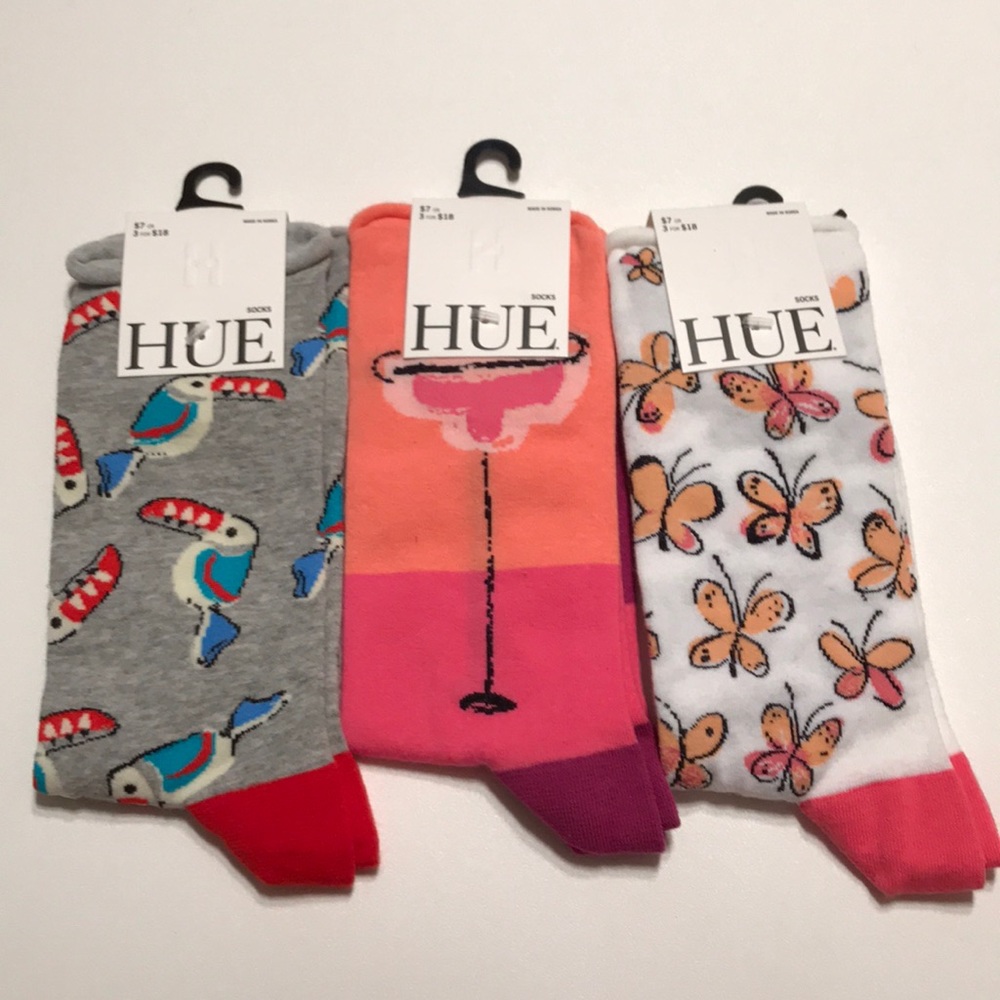 HUE Fashion Socks 3 Pair